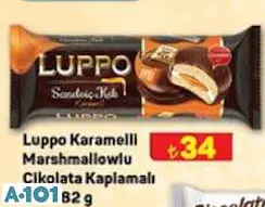 ŞÖLEN LUPPO KARAMELLİ MARSHMALLOWLU ÇİKOLATA KAPLAMALI KEK 182 G